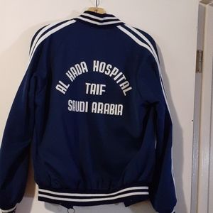 Saudi Arabia Taif: Al Hada Hospital Sports Jacket with patch, blue,size Large